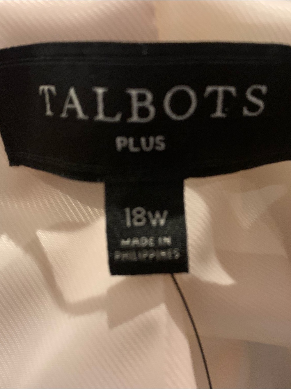 NWT! Talbots Cream Tweed Blazer with Black Trim - Picture 10 of 12